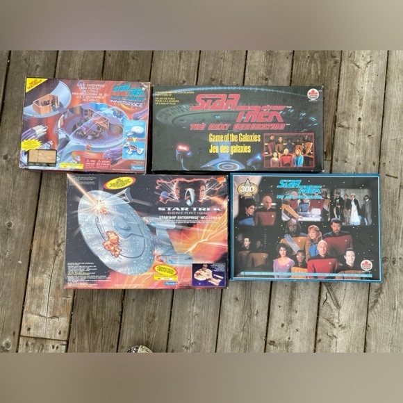 Lot of 4 Vintage 1993 Star Trek Toys In OG Box (Starship Enterprise) - Picture 5 of 16